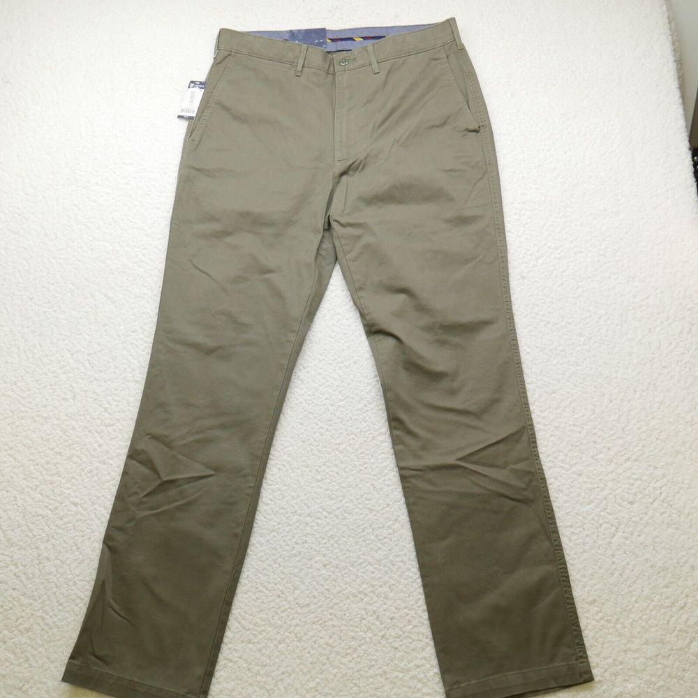 Cremeux Khaki Chinos Men's Size 33x32 Madison Slim‎ Fit New with Tags